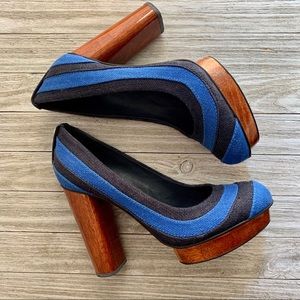 Tory Burch Linen Heels